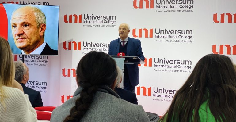 Ish Presidenti i Kosovës, Prof. Dr. Fatmir Sejdiu, diskuton për pavarësimin e Kosovës para studentëve të UNI - Universum International College