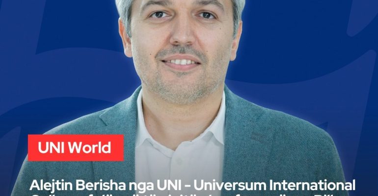 Alejtin Berisha, presidenti i UNI - Universum International College, folës në të njejtën konferencë me Bill Gates dhe Sam Altman