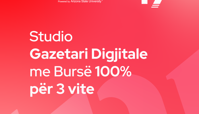 Studio Gazetari Digjitale me bursë 100 %